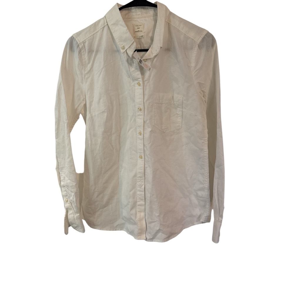 GAP White Button Up Shirt NWT Women’s Small Classic Cotton Collard button up